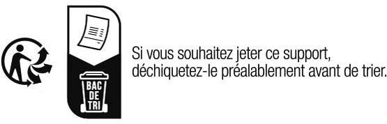 Schéma expliquant la consigne de tri selon le support